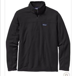 Men’s Patagonia Micro D Fleece Pullover - black - size M